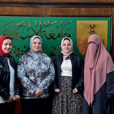Mrs. Professor Dr. Rehab Siddiq, Dean of the College, receives new teaching assistants